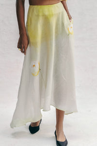 Elle Printed Linen Handkerchief Skirt in Peonia  (PRE-ORDER)