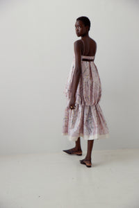 Dauphine - Printed Taffeta Dress in Primavera