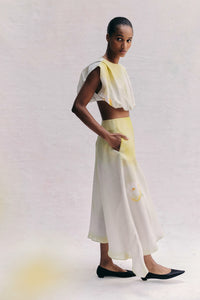 Elle Printed Linen Handkerchief Skirt in Peonia  (PRE-ORDER)