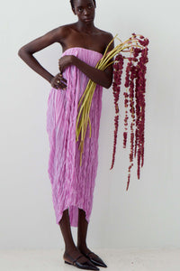 Cassis - Strapless Broomstick-Pleated Silk Gown